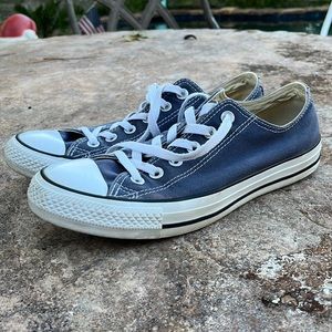 Navy Blue low top Converse